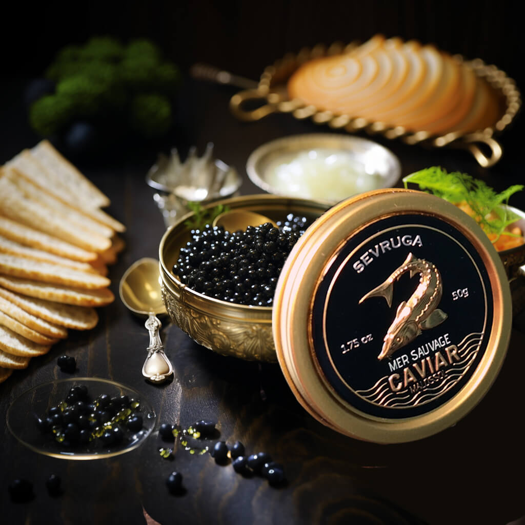Sevruga Black Caviar - Premium Wild Sturgeon Roe