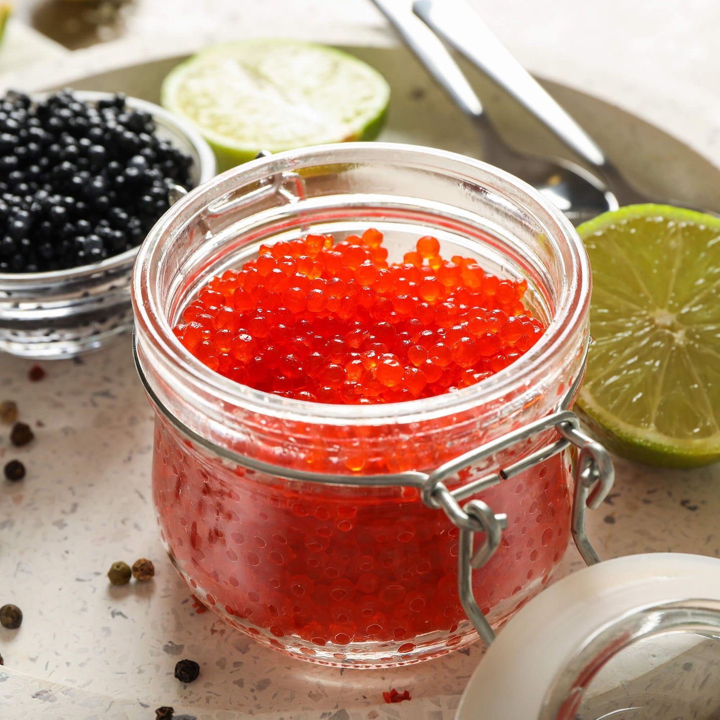 Chum Salmon Red Caviar 2.2 lbs - Highest Grade Wild Chum Salmon Roe 2.2 lbs