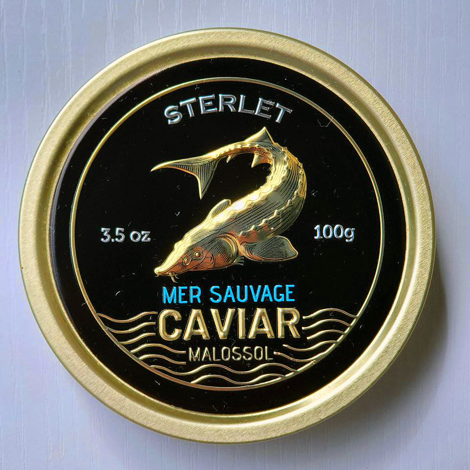 Sterlet Black Caviar - Premium Wild Sturgeon Roe 3.5 oz