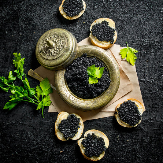 Kaluga Black Caviar 8.8 oz - Premium Wild Sturgeon Roe 8.8 oz