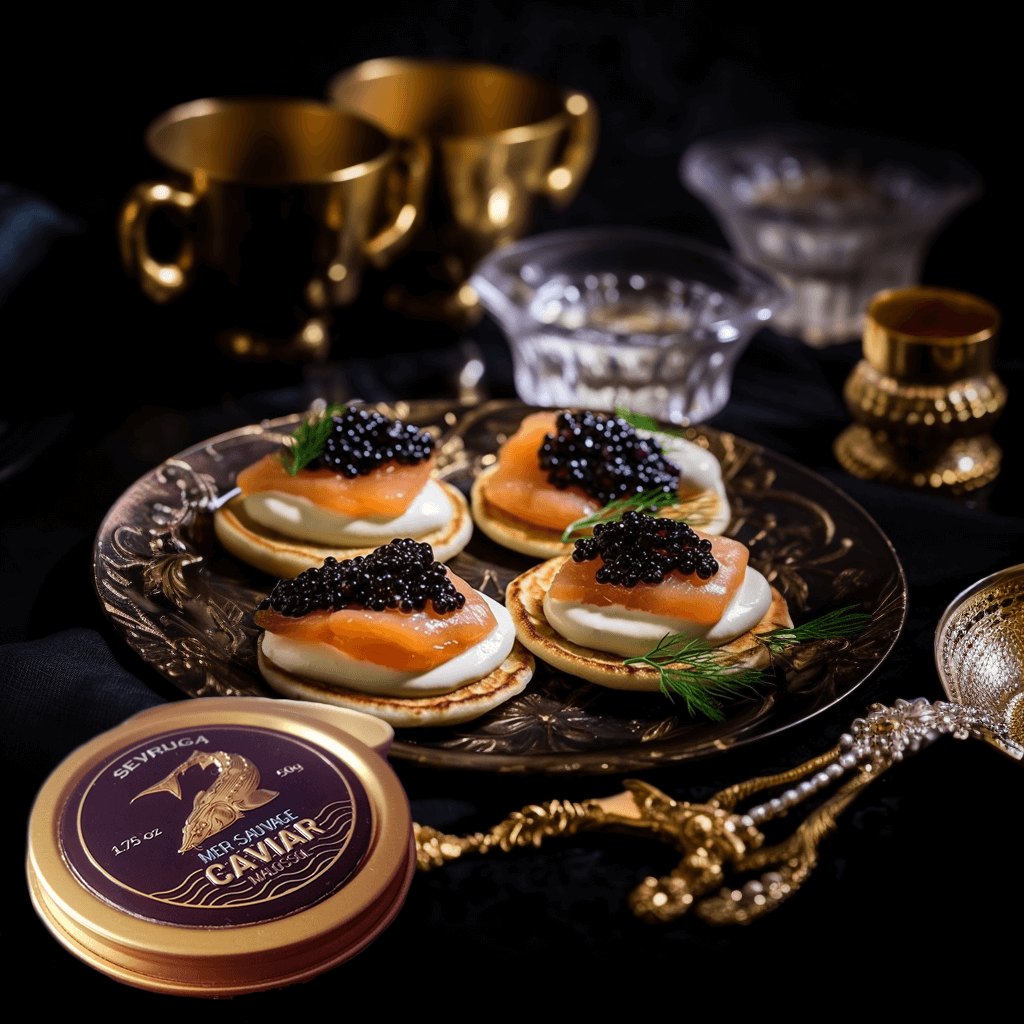Sevruga Black Caviar - Premium Wild Sturgeon Roe