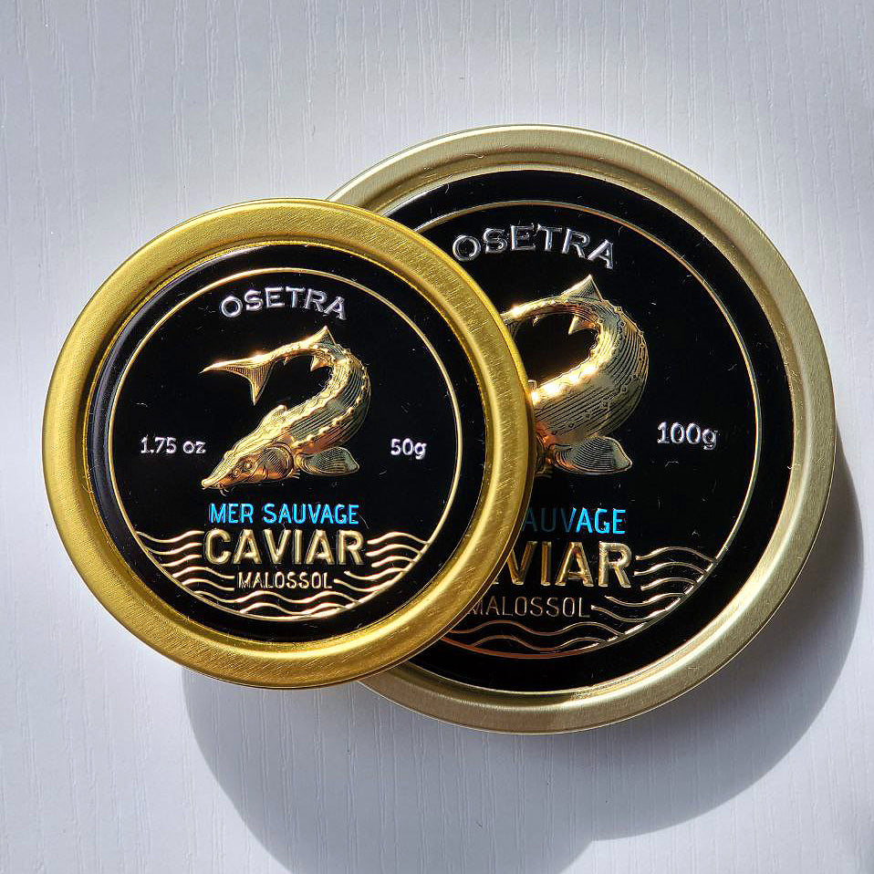 Russian Osetra Sturgeon Black Caviar - Premium Wild Sturgeon Roe