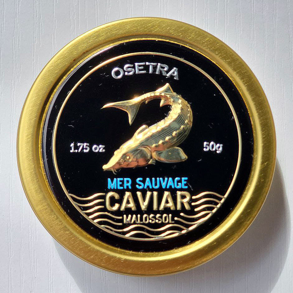 Russian Osetra Sturgeon Black Caviar - Premium Wild Sturgeon Roe – Fish ...
