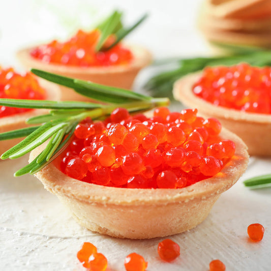 Chum Salmon Red Caviar 2.2 lbs - Highest Grade Wild Chum Salmon Roe 2.2 lbs